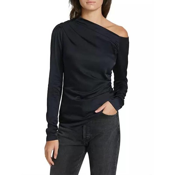 ALC Jamie Asymmetrical Top in Dark Sapphire 10 - Picture 1 of 5